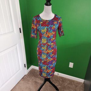 LuLaRoe Multi-Color Print Dress Size M